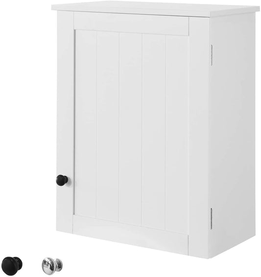 White Wall Cabinet with Door 40x52cm - Main product image