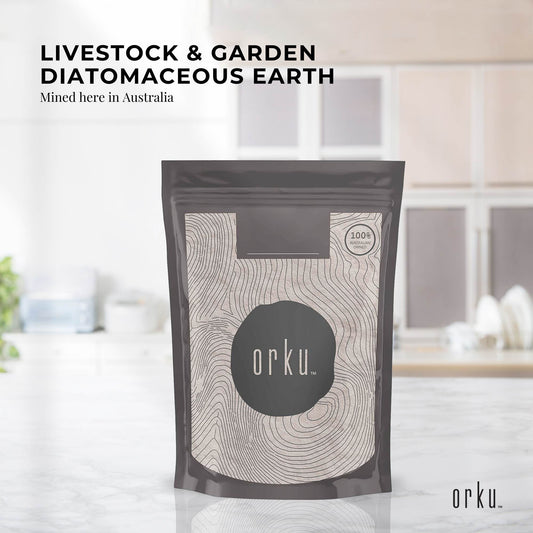 Orku 100g Fossil Shell Flour - Livestock Garden Pet Diatomaceous Earth - Product image 2