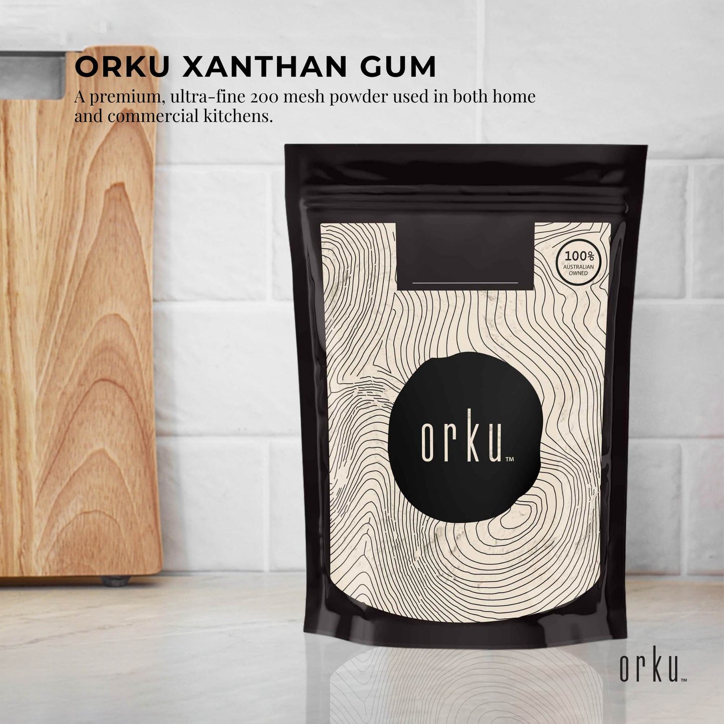 Orku 2Kg Xanthan Gum Thickener Pure Fine Powder 200 Mesh FCC E415 Food Additive - Product image 2