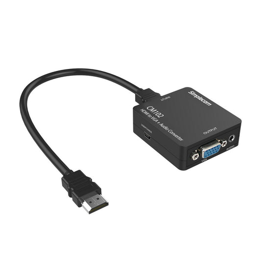 Simplecom CM102 HDMI to VGA + Audio 3.5mm Stereo Converter - Main product image
