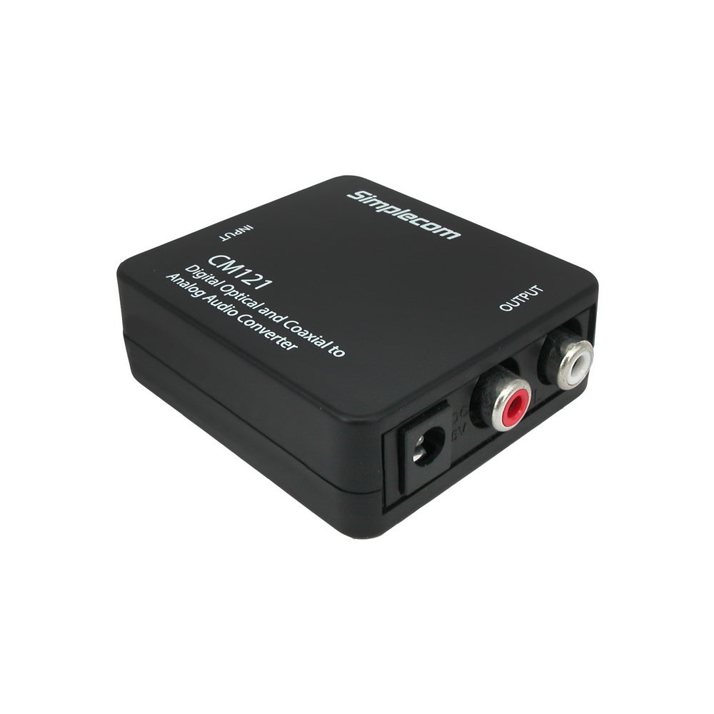 Simplecom CM121 Digital Optical Toslink and Coaxial to Analog RCA Audio Converter  - Product image 2