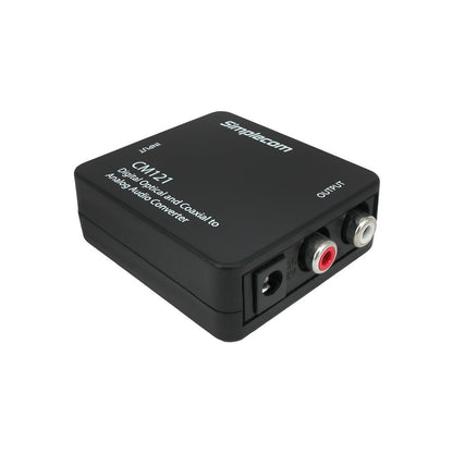 Simplecom CM121 Digital Optical Toslink and Coaxial to Analog RCA Audio Converter  - Product image 2