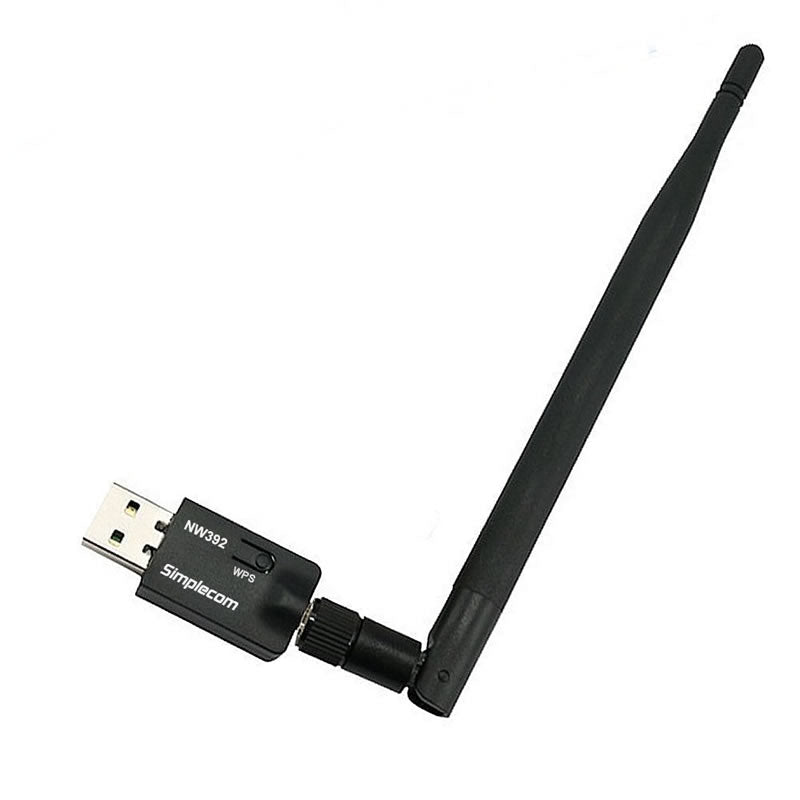 Simplecom NW392 USB Wireless N WiFi Adapter 802.11n 300Mbps 5dBi Antenna - Main product image