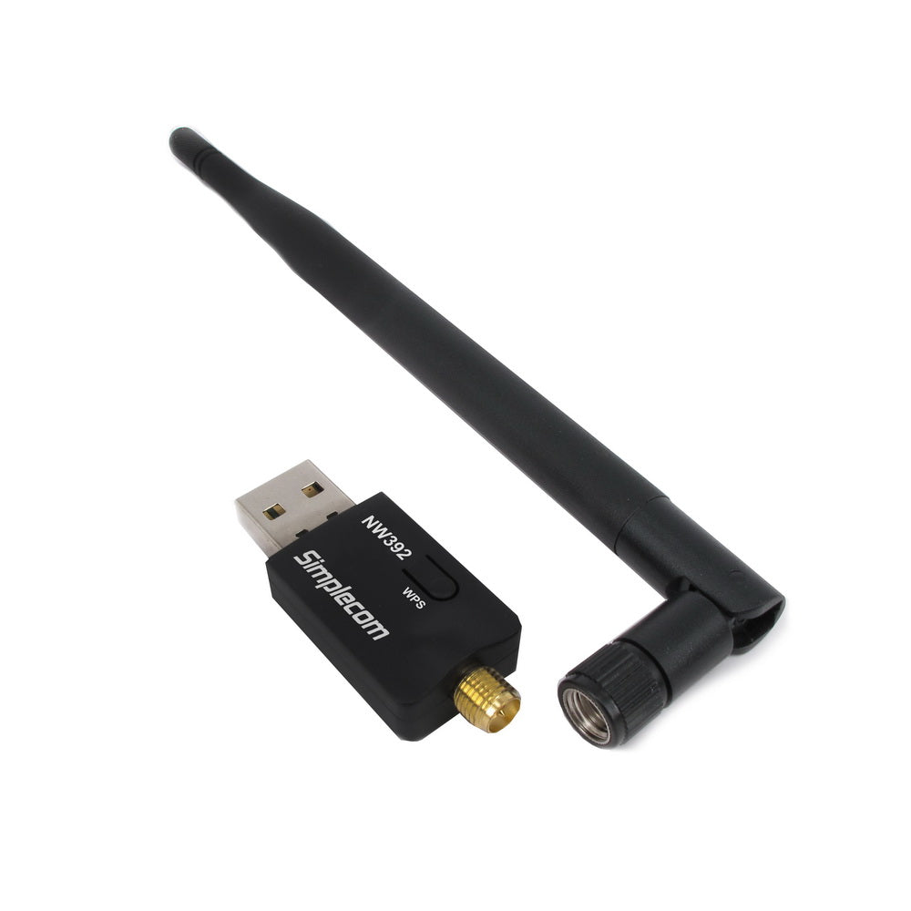 Simplecom NW392 USB Wireless N WiFi Adapter 802.11n 300Mbps 5dBi Antenna - Product image 2