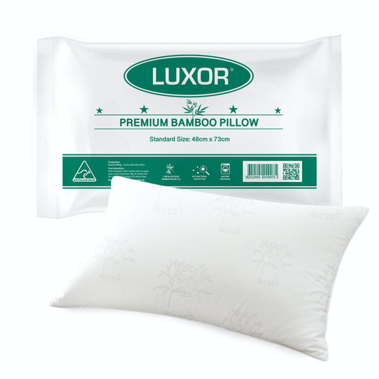 Luxor Australian Made Bamboo Cooling Pillow Standard Size Single Pack - Main product image