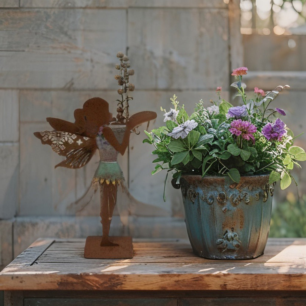 Laser- Cut Standing Fairy On Base 56cm - Product image 2