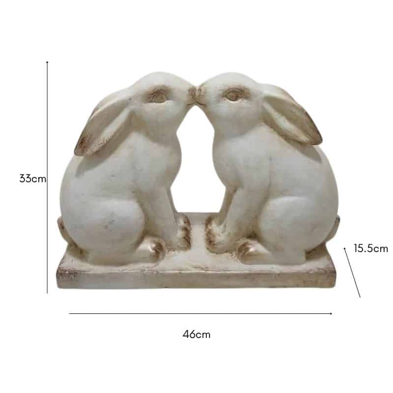 Kissing Rabbits Statue 46cm - Product image 2