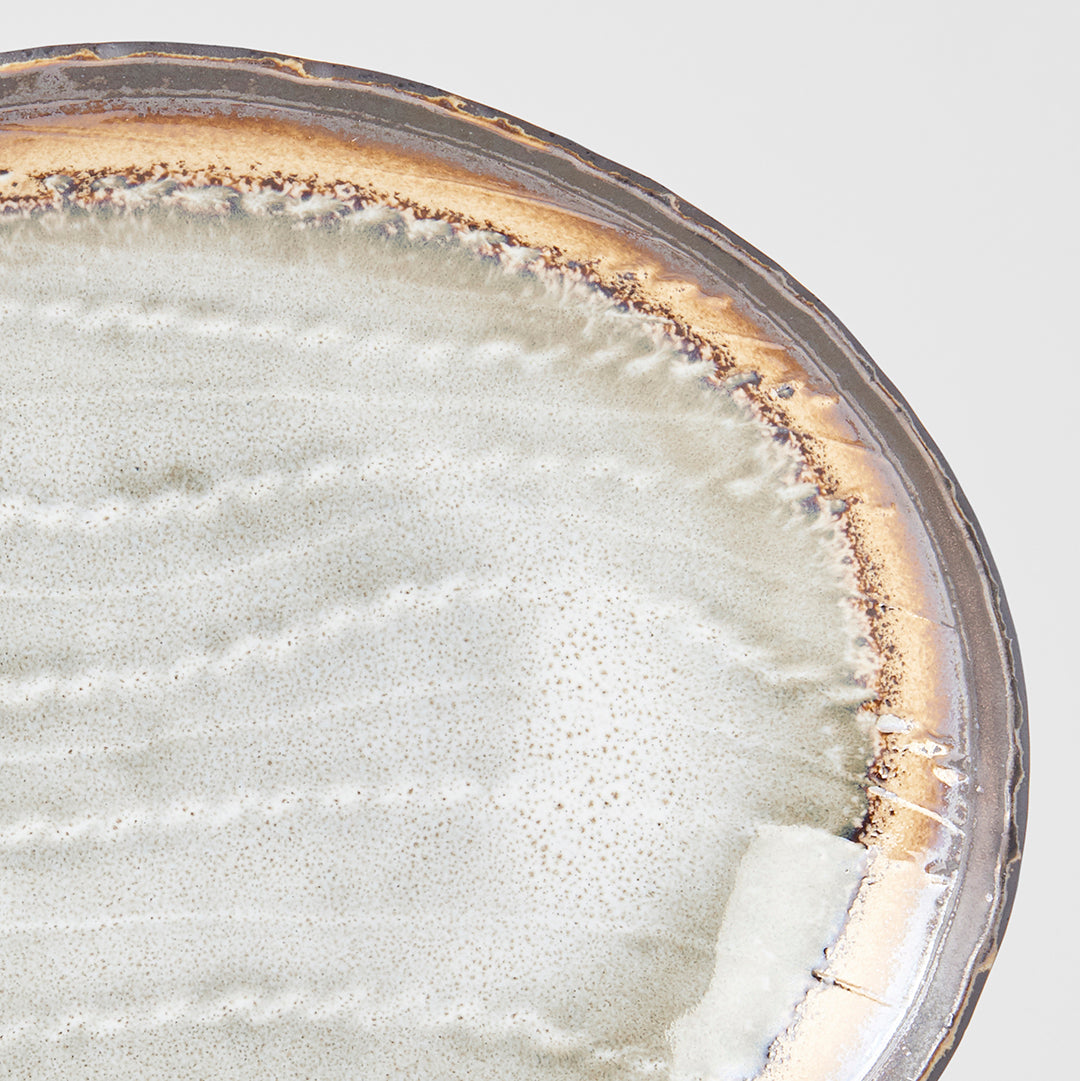 Oval Plate 24cm Akane Grey Glaze - Product image 2