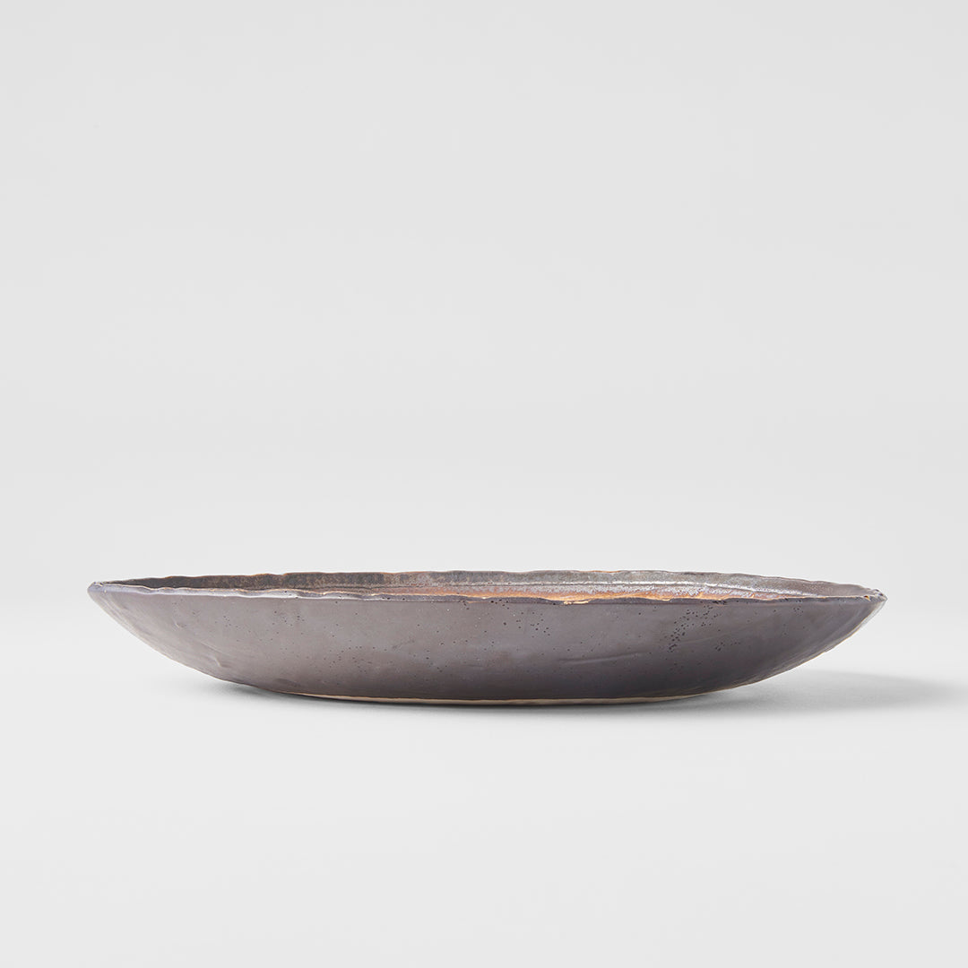 Oval Plate 24cm Akane Grey Glaze - Product image 4