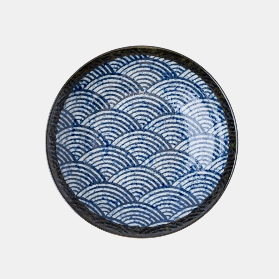 Pasta Bowl Open 23cm Blue Wave Design - Product image 2
