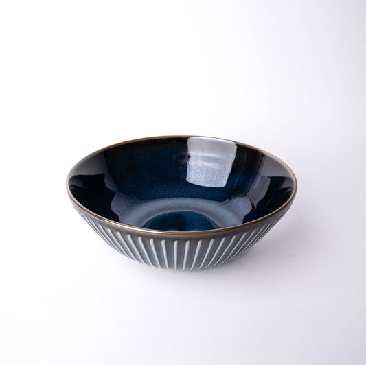 Bowl 21cm Navy Sendan Glaze - Main product image
