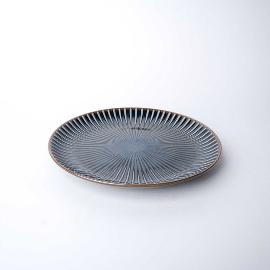 Side Plate 20.5cm Navy Sendan Glaze - Main product image