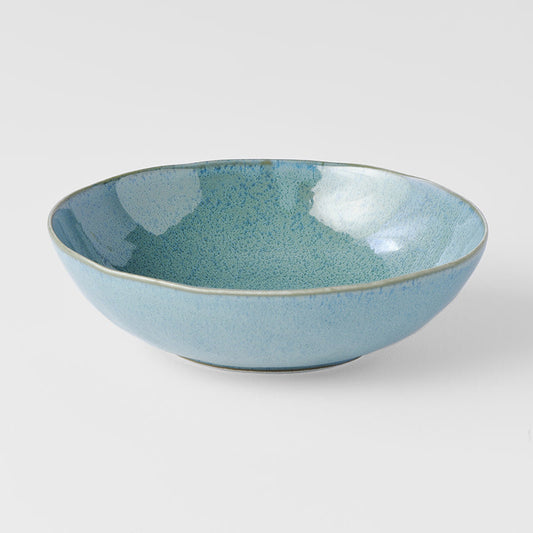 Bowl Oval 16cm Peacock Glaze - Main product image