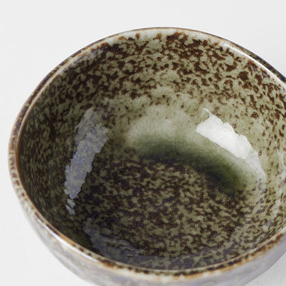 Sauce Dish Organic Shape 8.5cm Sage Green Glaze - Main product image