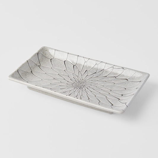 Sushi Plate 22cm Grey Net Design - Main product image
