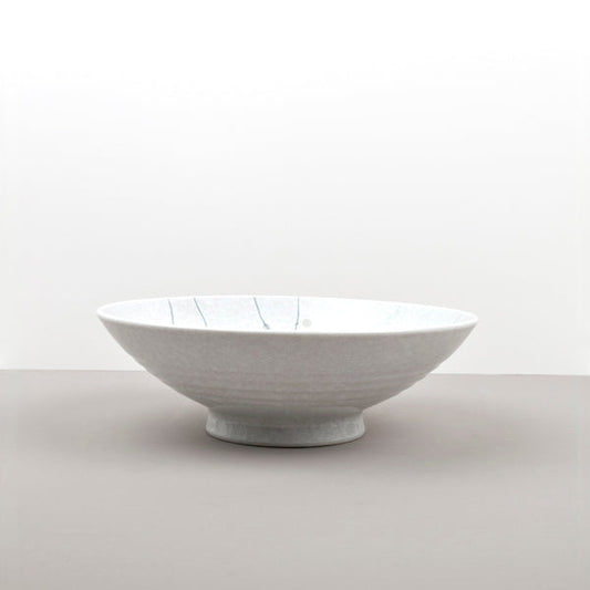 Ramen Bowl 24.5cm White Blossom Glaze - Main product image