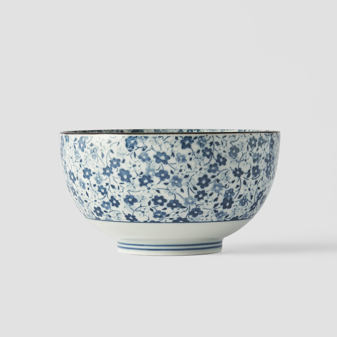 Bowl 13cm Blue Daisy Glaze - Main product image