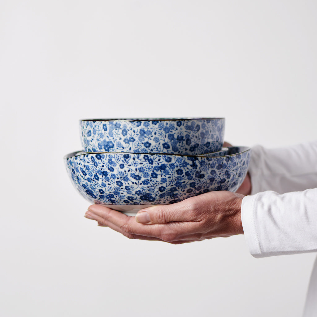 Bowl 13cm Blue Daisy Glaze - Product image 5