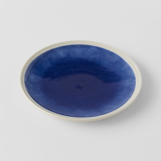 Plate 14.3cm Small Ocean Blue Glaze - Main product image
