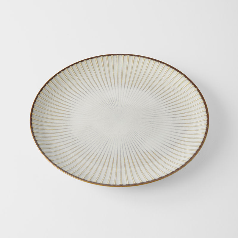 Dinner Plate 23.5cm White Sendan Glaze - Main product image