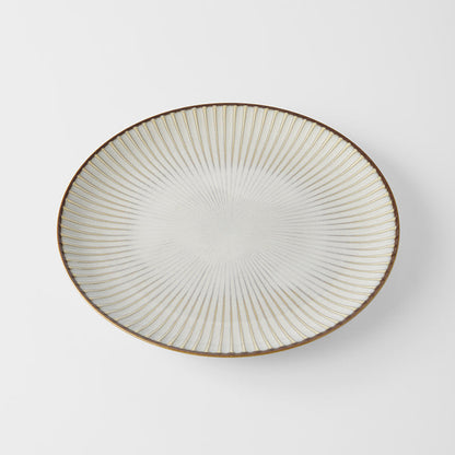 Dinner Plate 23.5cm White Sendan Glaze - Main product image