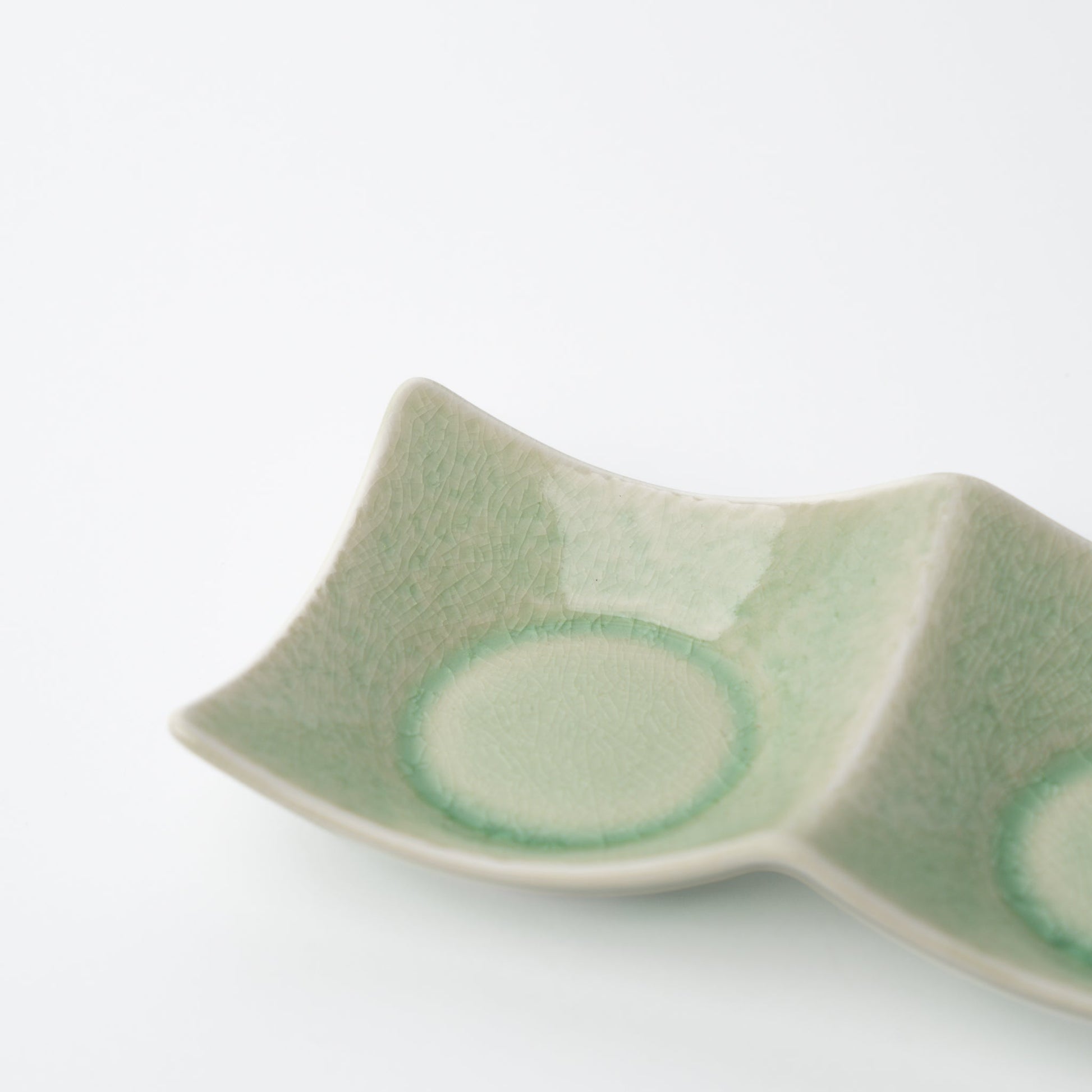 Two Section Sauce Dish Celadon Glaze - Product image 2