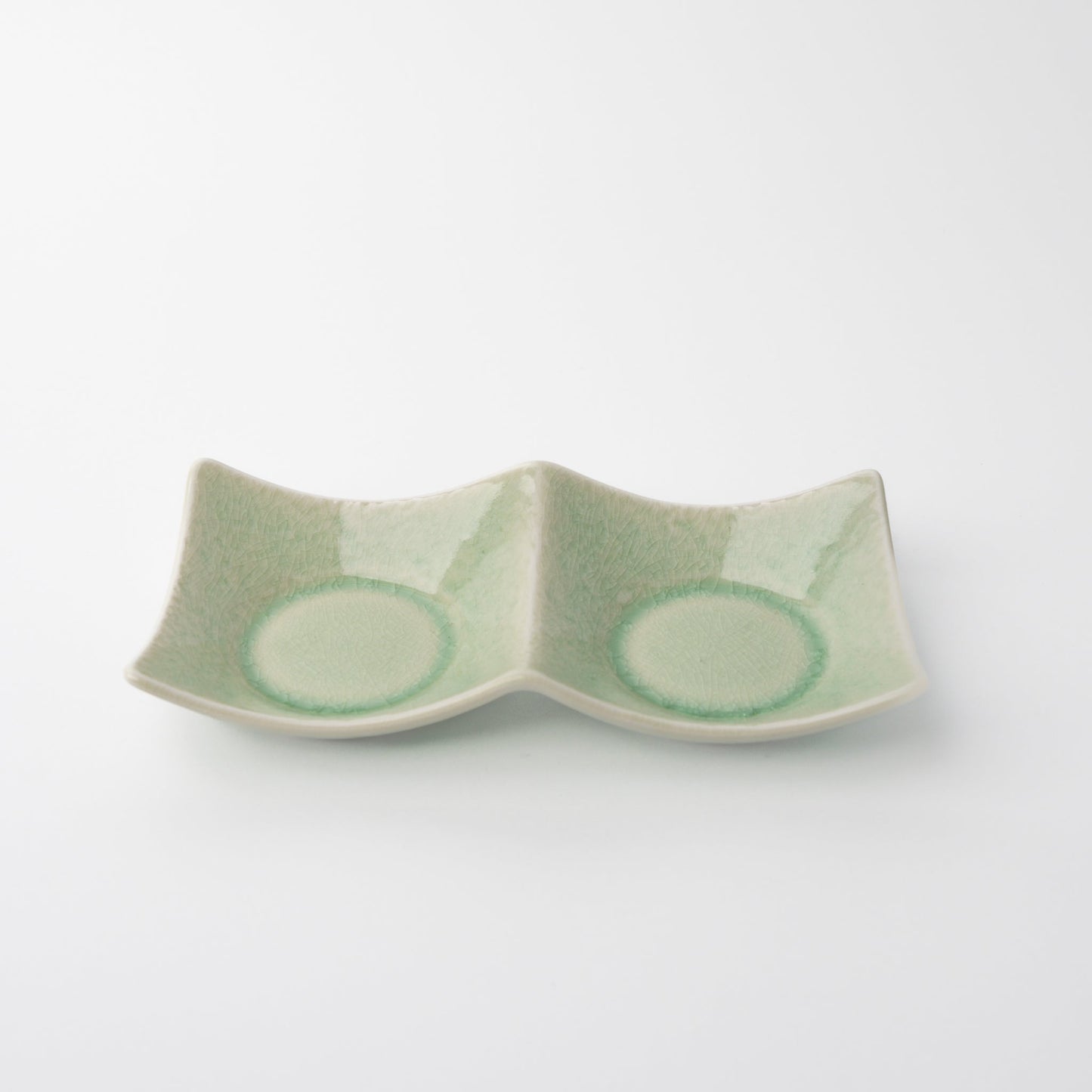 Two Section Sauce Dish Celadon Glaze - Product image 3
