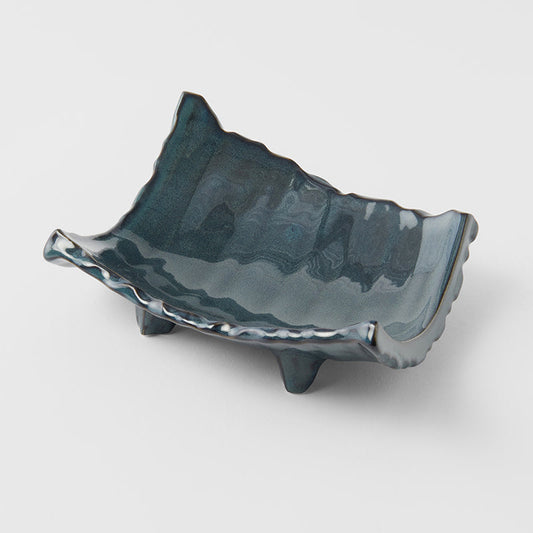 Sushi Plate Swept Side 26cm Neptune Glaze - Main product image