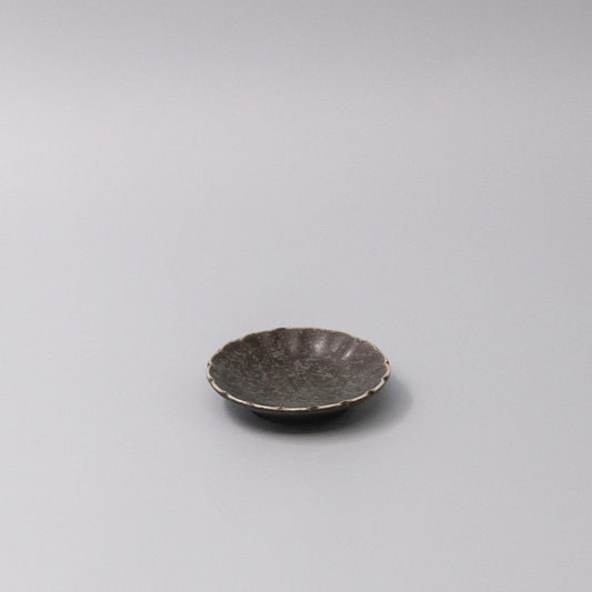 Sauce Dish 8cm Scallop Indigo Fade Glaze - Main product image