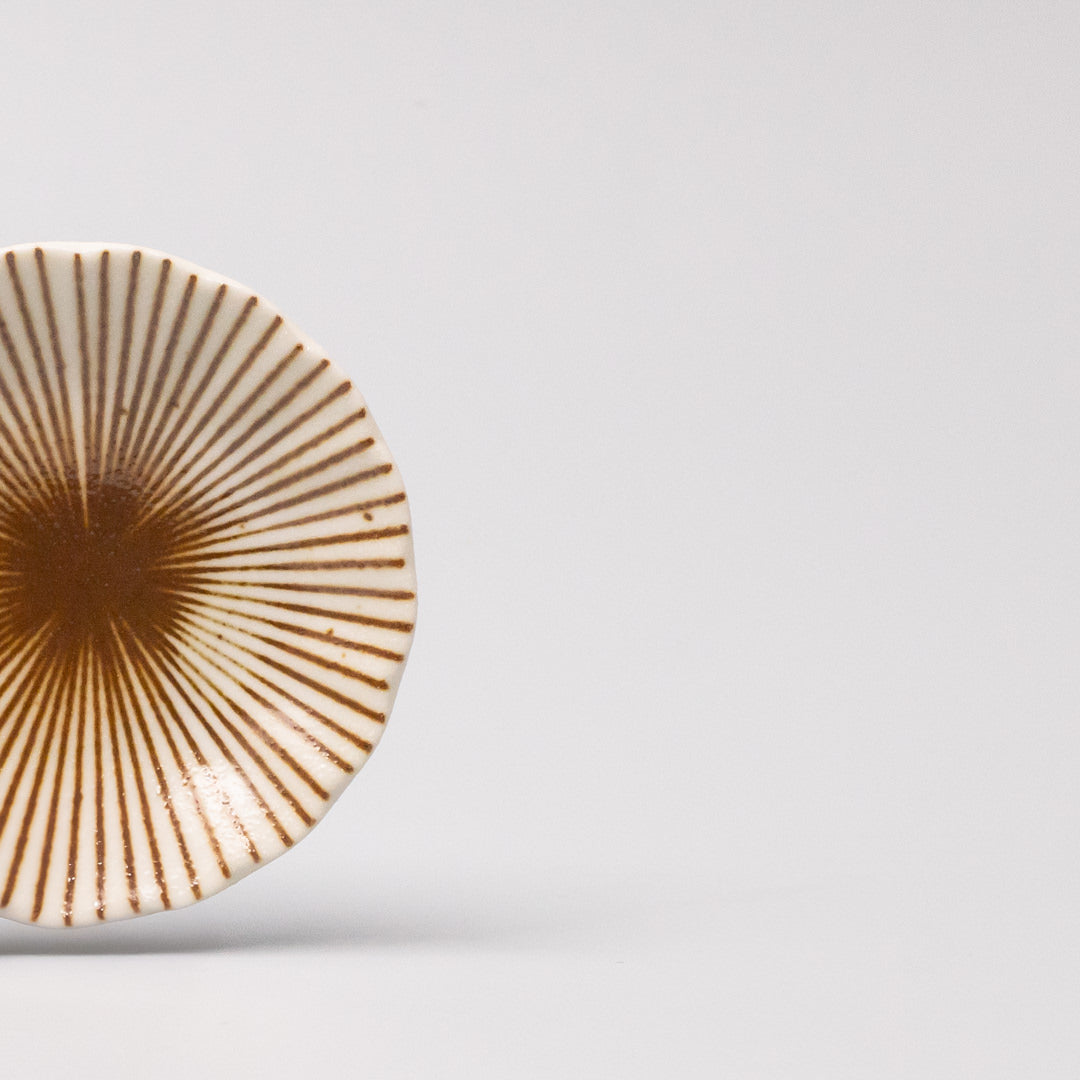 Sauce Dish 8cm Radiant Line Toffee Stripe Glaze - Product image 2