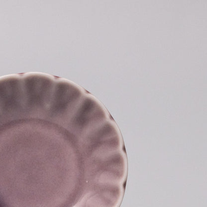 Sauce Dish 8cm Scallop Lilac Gloss Glaze - Product image 2