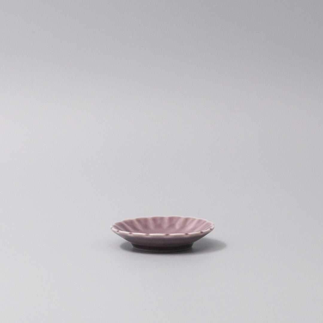 Sauce Dish 8cm Scallop Lilac Gloss Glaze - Product image 4