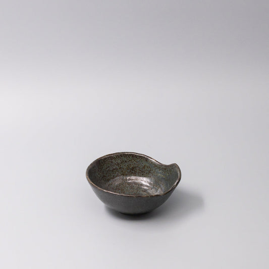 Bowl with Handle 13cm Navy Speckle Glaze - Main product image