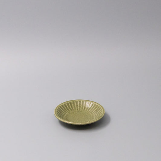 Sauce Dish 9.5cm Sunburst Green Glaze - Main product image