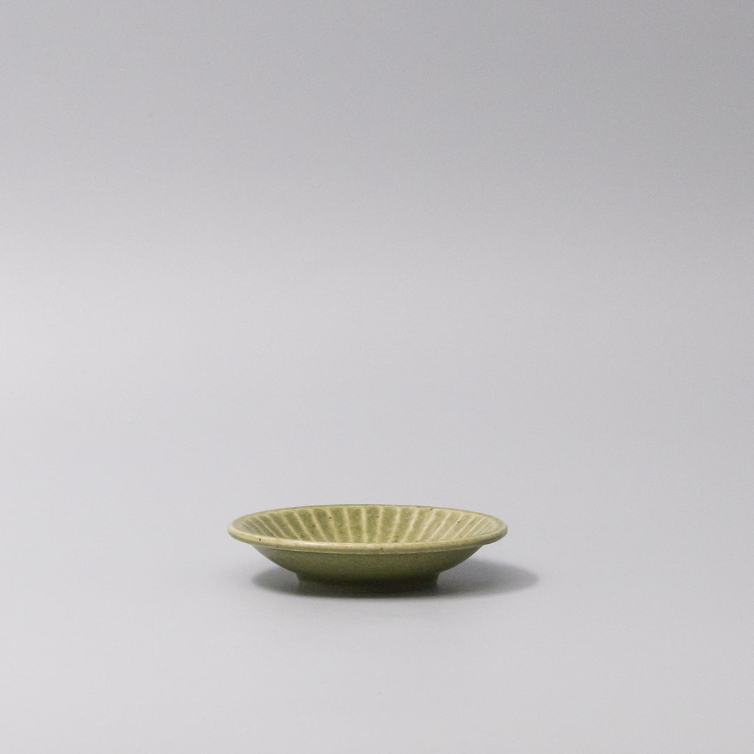 Sauce Dish 9.5cm Sunburst Green Glaze - Product image 2