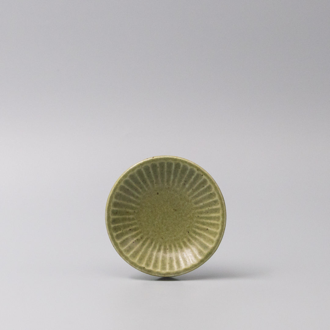 Sauce Dish 9.5cm Sunburst Green Glaze - Product image 3