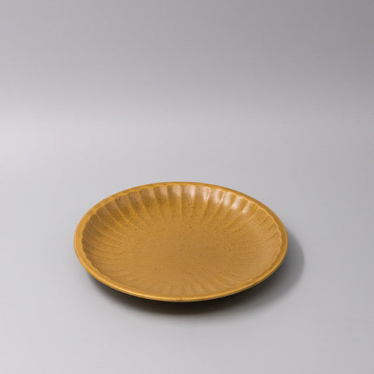 Plate 21.5cm Sunburst Turmeric Glaze - Main product image
