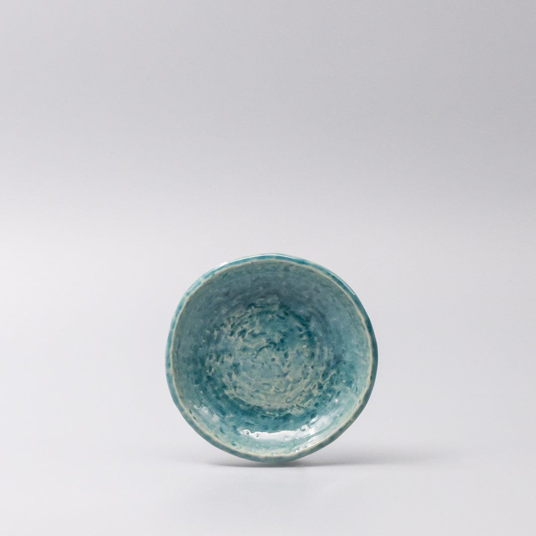 Sauce Dish 11.5cm Crackle Turquoise Glaze - Product image 3