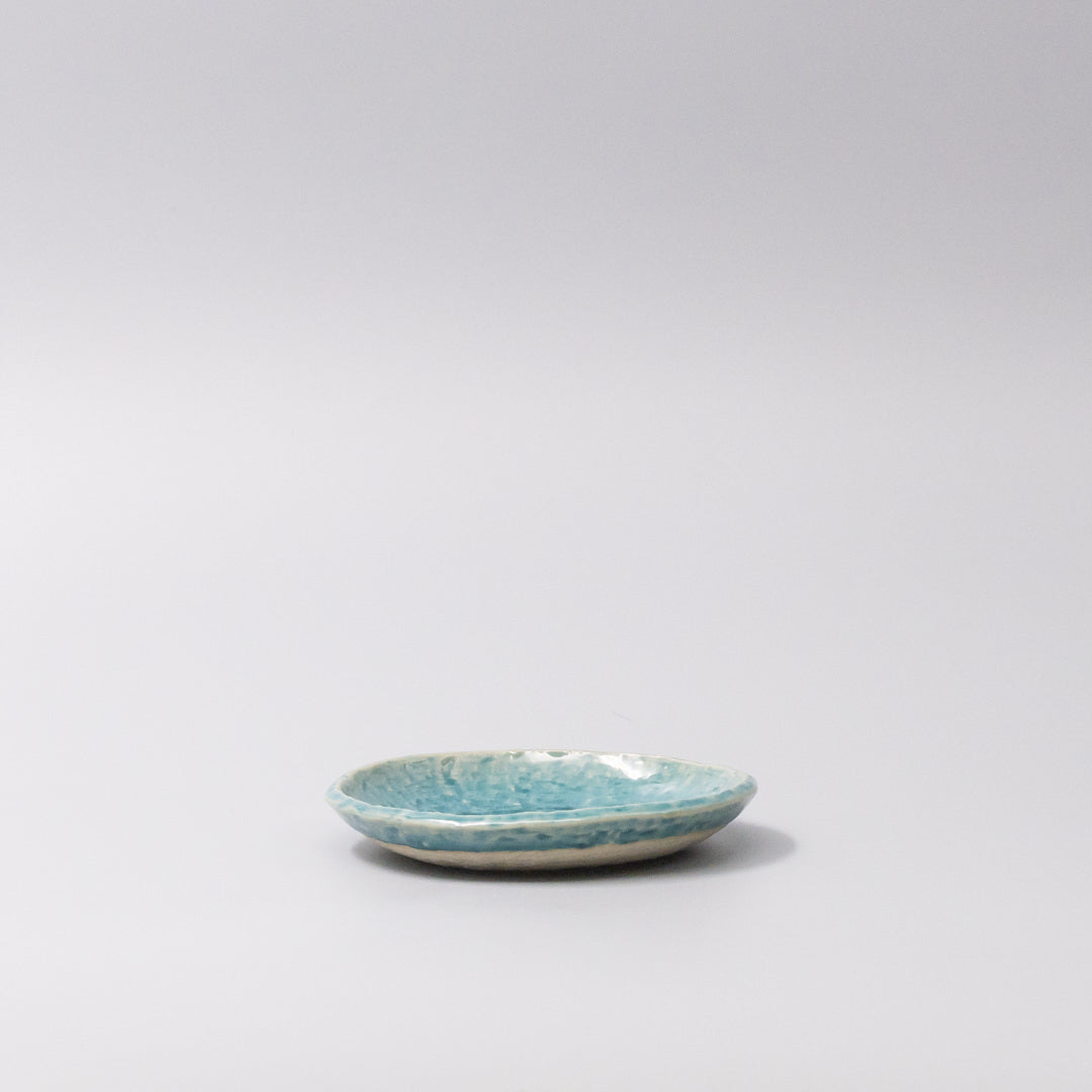 Sauce Dish 11.5cm Crackle Turquoise Glaze - Product image 4