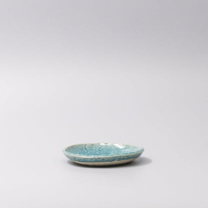 Sauce Dish 11.5cm Crackle Turquoise Glaze - Product image 4