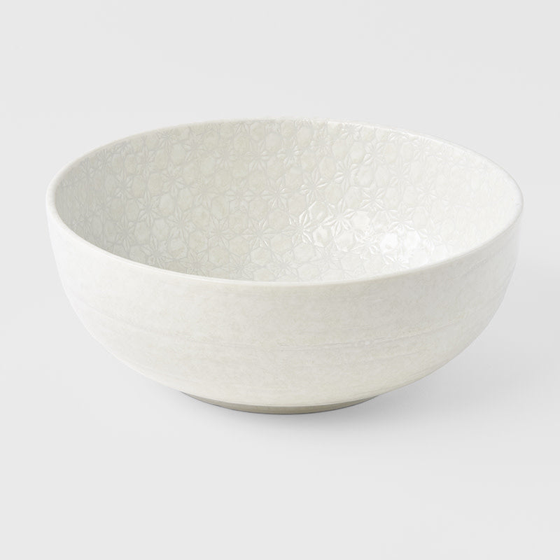Serving Bowl 24cm White Star Glaze - Main product image