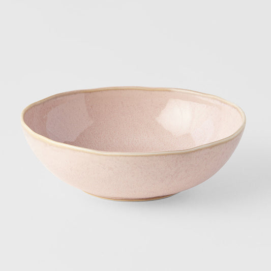Bowl Oval 14cm Sakura Pink Glaze - Main product image