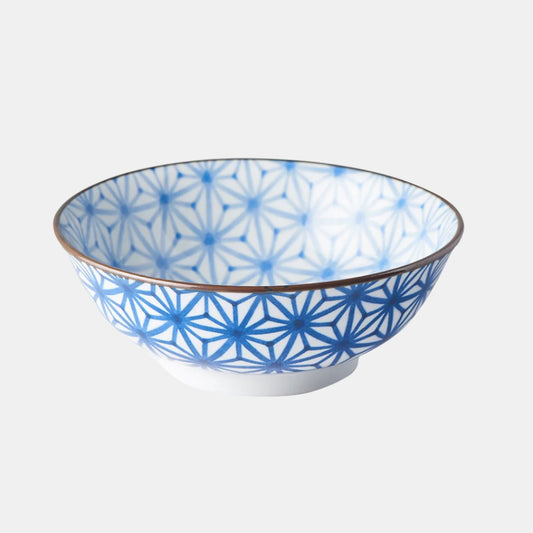 Bowl 19cm Indigo Ikat Starburst Design - Main product image