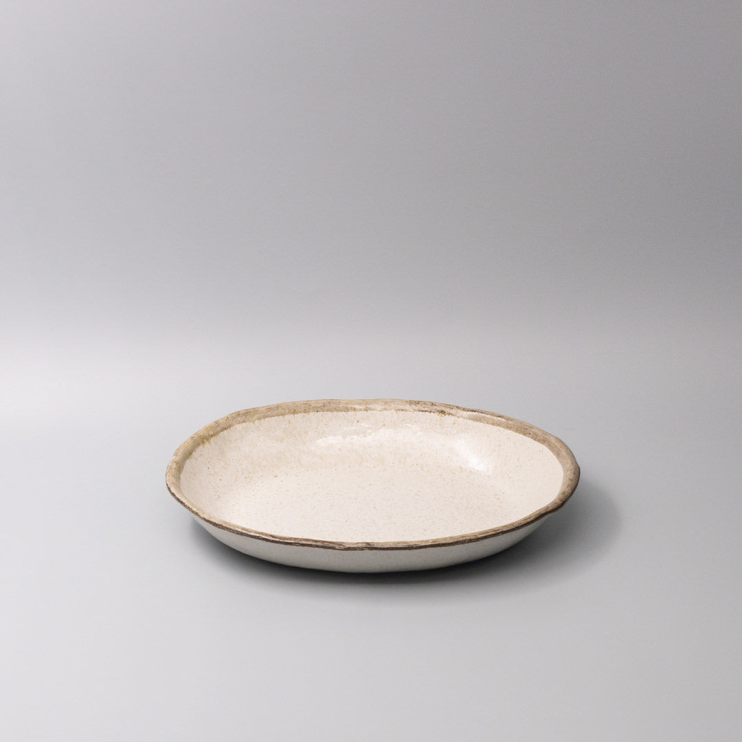 Serving Dish Oval 29cm Flax Glaze - Main product image