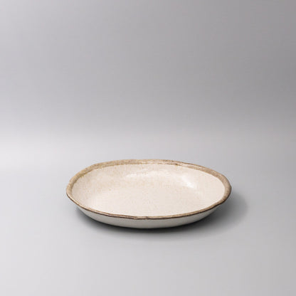 Serving Dish Oval 29cm Flax Glaze - Main product image