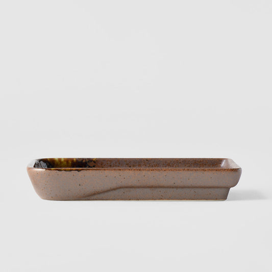 Sauce Dish 13cm Shigaraki Brown Glaze - Main product image