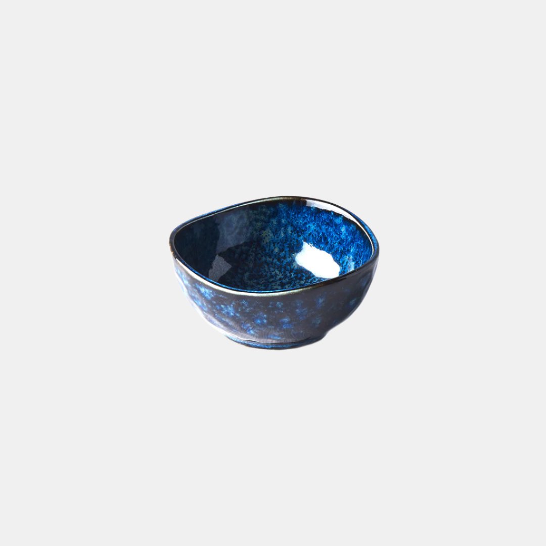 Sauce Dish Organic Shape 8.5cm Kanso Indigo Blue Glaze - Main product image