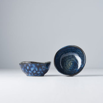 Sauce Dish Organic Shape 8.5cm Kanso Indigo Blue Glaze - Product image 2