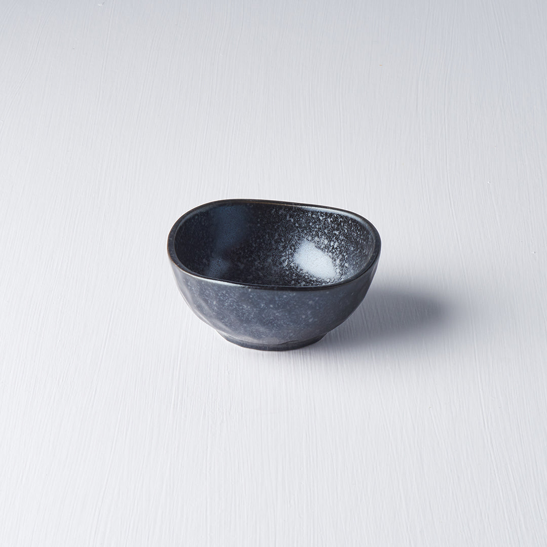 Sauce Dish Organic 9cm Kanso Matt Black Glaze - Main product image