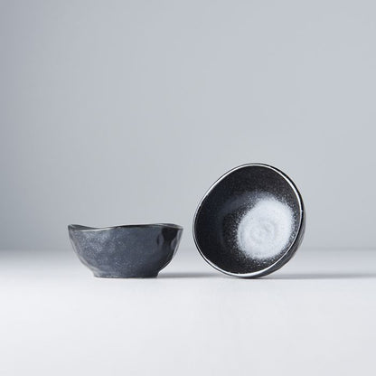 Sauce Dish Organic 9cm Kanso Matt Black Glaze - Product image 3